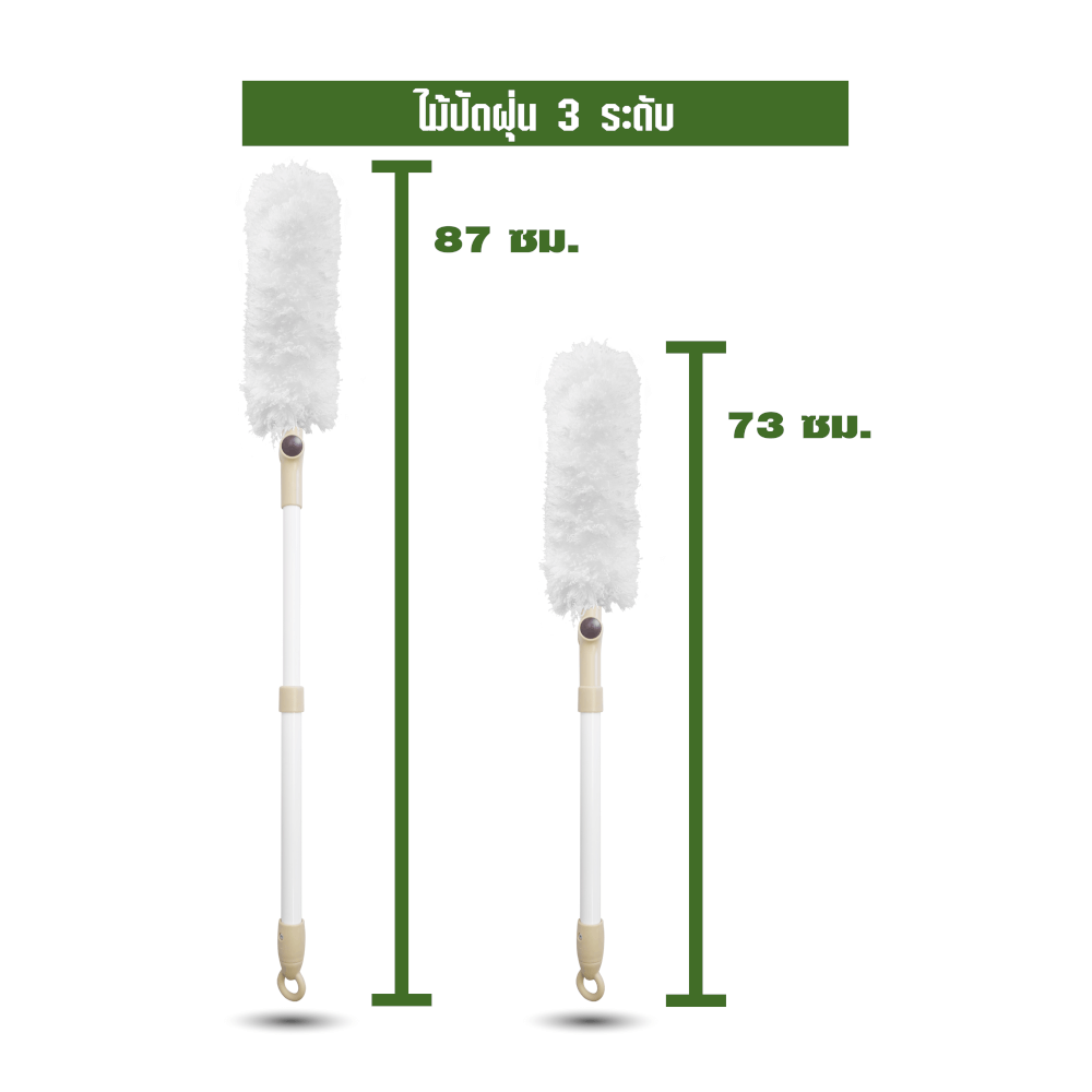 ไม้ปัดฝุ่น ไมโครไฟเบอร์ SJEASYMOP รุ่น SJACCB15 สีขาว